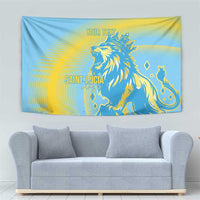 Saint Lucia Cricket Personalized Tapestry The Roaring King - Wonder Print Shop