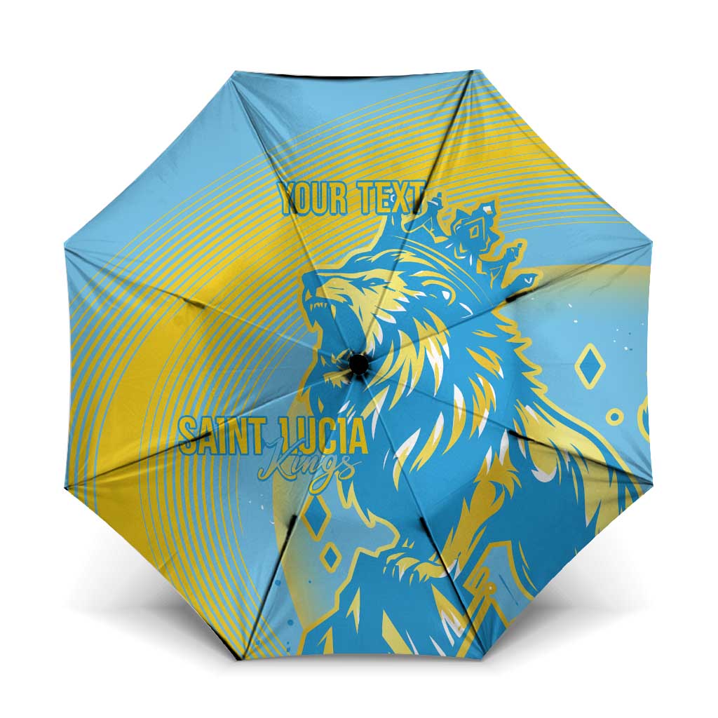 Saint Lucia Cricket Personalized Umbrella The Roaring King - Wonder Print Shop
