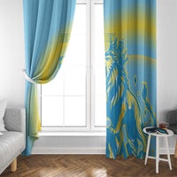 Saint Lucia Cricket Personalized Window Curtain The Roaring King - Wonder Print Shop