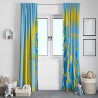 Saint Lucia Cricket Personalized Window Curtain The Roaring King - Wonder Print Shop