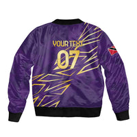 Trinbago Cricket Custom Bomber Jacket TKR Quadruple Champion - Wonder Print Shop