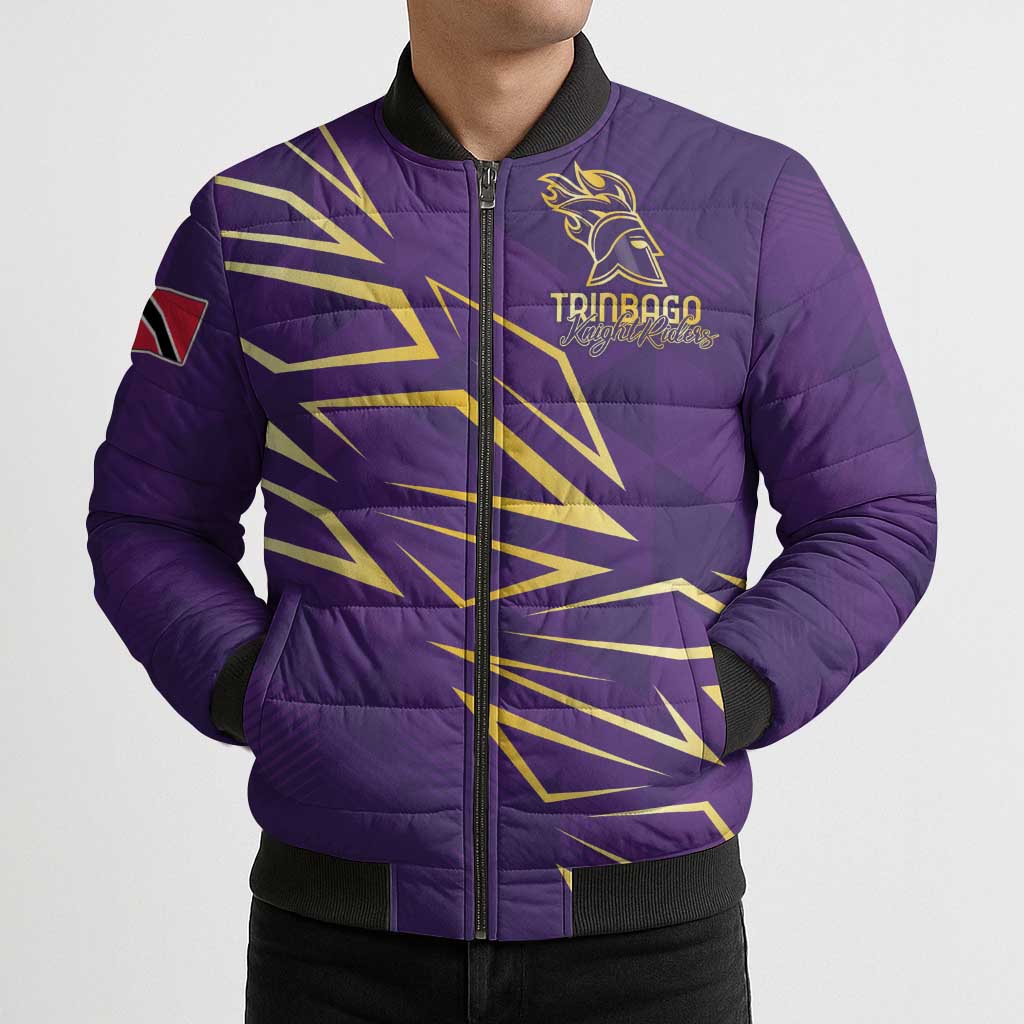 Trinbago Cricket Custom Bomber Puffer Jacket TKR Quadruple Champion - Wonder Print Shop