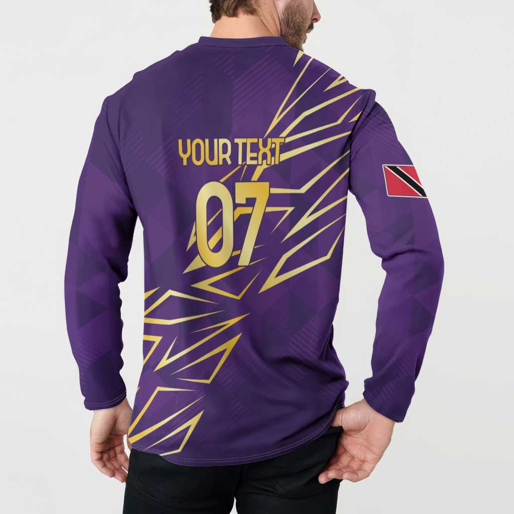 Trinbago Cricket Custom Button Sweatshirt TKR Quadruple Champion - Wonder Print Shop