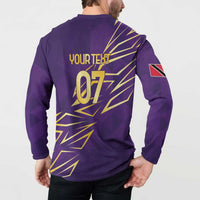 Trinbago Cricket Custom Button Sweatshirt TKR Quadruple Champion - Wonder Print Shop