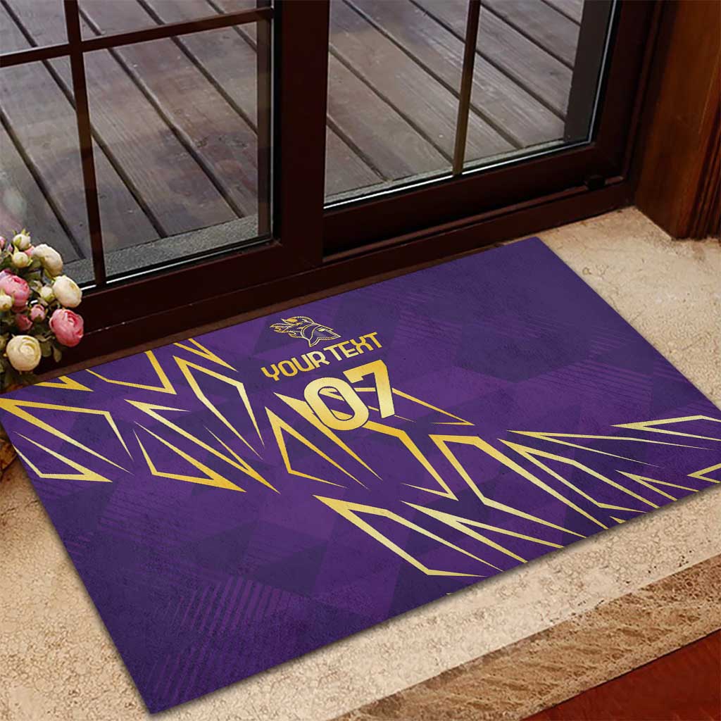 Trinbago Cricket Custom Rubber Doormat TKR Quadruple Champion - Wonder Print Shop