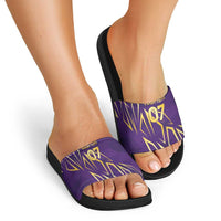 Trinbago Cricket Custom Slide Sandals TKR Quadruple Champion - Wonder Print Shop