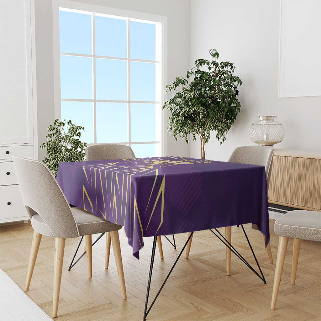 Trinbago Cricket Custom Tablecloth TKR Quadruple Champion - Wonder Print Shop