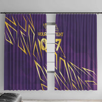 Trinbago Cricket Custom Window Curtain TKR Quadruple Champion - Wonder Print Shop