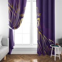 Trinbago Cricket Custom Window Curtain TKR Quadruple Champion - Wonder Print Shop