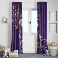 Trinbago Cricket Custom Window Curtain TKR Quadruple Champion - Wonder Print Shop