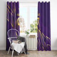 Trinbago Cricket Custom Window Curtain TKR Quadruple Champion - Wonder Print Shop
