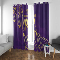 Trinbago Cricket Custom Window Curtain TKR Quadruple Champion - Wonder Print Shop