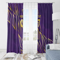 Trinbago Cricket Custom Window Curtain TKR Quadruple Champion - Wonder Print Shop