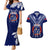 Personalised Samoa Rugby Couples Matching Mermaid Dress and Hawaiian Shirt World Cup 2023 Siamupini Siva Tau LT7 - Wonder Print Shop