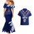 Personalised Samoa Rugby Couples Matching Mermaid Dress and Hawaiian Shirt World Cup 2023 Siamupini Siva Tau LT7 - Wonder Print Shop