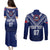 Personalised Samoa Rugby Couples Matching Puletasi Dress and Long Sleeve Button Shirts World Cup 2023 Siamupini Siva Tau LT7 - Wonder Print Shop