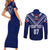 Personalised Samoa Rugby Couples Matching Short Sleeve Bodycon Dress and Long Sleeve Button Shirts World Cup 2023 Siamupini Siva Tau LT7 - Wonder Print Shop