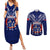 Personalised Samoa Rugby Couples Matching Summer Maxi Dress and Long Sleeve Button Shirts World Cup 2023 Siamupini Siva Tau LT7 - Wonder Print Shop