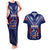 Personalised Samoa Rugby Couples Matching Tank Maxi Dress and Hawaiian Shirt World Cup 2023 Siamupini Siva Tau LT7 - Wonder Print Shop