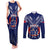 Personalised Samoa Rugby Couples Matching Tank Maxi Dress and Long Sleeve Button Shirts World Cup 2023 Siamupini Siva Tau LT7 - Wonder Print Shop