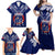 Personalised Samoa Rugby Family Matching Off Shoulder Maxi Dress and Hawaiian Shirt World Cup 2023 Siamupini Siva Tau LT7 - Wonder Print Shop