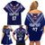 Personalised Samoa Rugby Family Matching Off Shoulder Short Dress and Hawaiian Shirt World Cup 2023 Siamupini Siva Tau LT7 - Wonder Print Shop