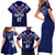 Personalised Samoa Rugby Family Matching Short Sleeve Bodycon Dress and Hawaiian Shirt World Cup 2023 Siamupini Siva Tau - Wonder Print Shop