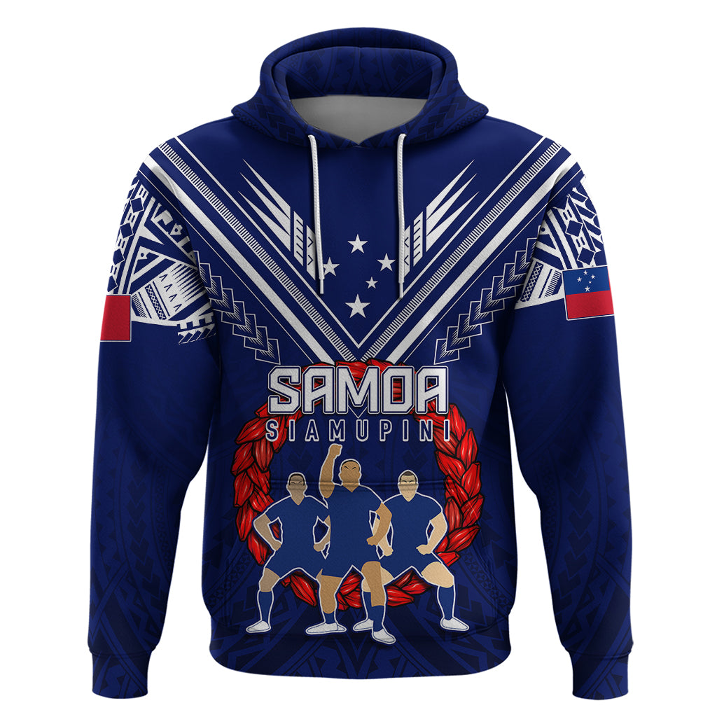 Personalised Samoa Rugby Hoodie World Cup 2023 Siamupini Siva Tau - Wonder Print Shop