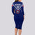 Personalised Samoa Rugby Long Sleeve Bodycon Dress World Cup 2023 Siamupini Siva Tau - Wonder Print Shop