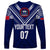 Personalised Samoa Rugby Long Sleeve Shirt World Cup 2023 Siamupini Siva Tau - Wonder Print Shop