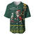 Personalised South Africa Christmas Baseball Jersey Bokke Merry Braai-mas LT7 - Wonder Print Shop