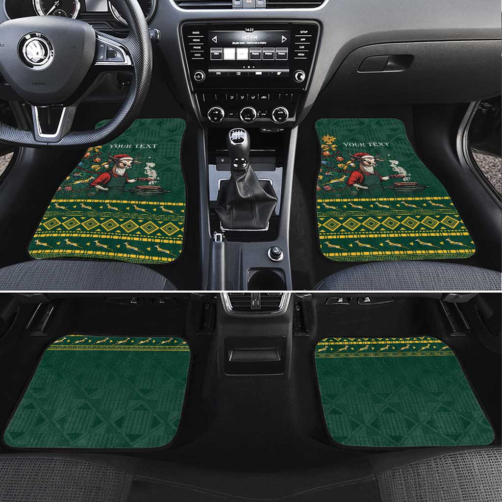 Personalised South Africa Christmas Car Mats Bokke Merry Braai-mas LT7 - Wonder Print Shop