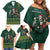 Personalised South Africa Christmas Family Matching Off Shoulder Short Dress and Hawaiian Shirt Bokke Merry Braai-mas LT7 - Wonder Print Shop