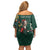 Personalised South Africa Christmas Off Shoulder Short Dress Bokke Merry Braai-mas - Wonder Print Shop