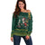 Personalised South Africa Christmas Off Shoulder Sweater Bokke Merry Braai-mas - Wonder Print Shop