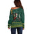 Personalised South Africa Christmas Off Shoulder Sweater Bokke Merry Braai-mas - Wonder Print Shop