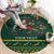 Personalised South Africa Christmas Round Carpet Bokke Merry Braai-mas