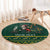 Personalised South Africa Christmas Round Carpet Bokke Merry Braai-mas