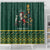 Personalised South Africa Christmas Shower Curtain Bokke Merry Braai-mas