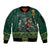 Personalised South Africa Christmas Sleeve Zip Bomber Jacket Bokke Merry Braai-mas - Wonder Print Shop