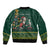 Personalised South Africa Christmas Sleeve Zip Bomber Jacket Bokke Merry Braai-mas - Wonder Print Shop