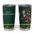 Personalised South Africa Christmas Tumbler Cup Bokke Merry Braai-mas