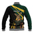 South Africa Personalised Baseball Jacket Springbok Mascot Dynamic LT7 - Wonder Print Shop