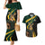 South Africa Personalised Couples Matching Mermaid Dress and Hawaiian Shirt Springbok Mascot Dynamic LT7 - Wonder Print Shop