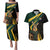 South Africa Personalised Couples Matching Puletasi and Hawaiian Shirt Springbok Mascot Dynamic LT7 - Wonder Print Shop