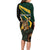 South Africa Personalised Family Matching Long Sleeve Bodycon Dress and Hawaiian Shirt Springbok Mascot Dynamic LT7 - Wonder Print Shop