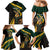 South Africa Personalised Family Matching Mermaid Dress and Hawaiian Shirt Springbok Mascot Dynamic LT7 - Wonder Print Shop