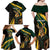 South Africa Personalised Family Matching Off Shoulder Maxi Dress and Hawaiian Shirt Springbok Mascot Dynamic LT7 - Wonder Print Shop