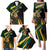 South Africa Personalised Family Matching Puletasi and Hawaiian Shirt Springbok Mascot Dynamic - Wonder Print Shop