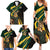 South Africa Personalised Family Matching Summer Maxi Dress and Hawaiian Shirt Springbok Mascot Dynamic - Wonder Print Shop